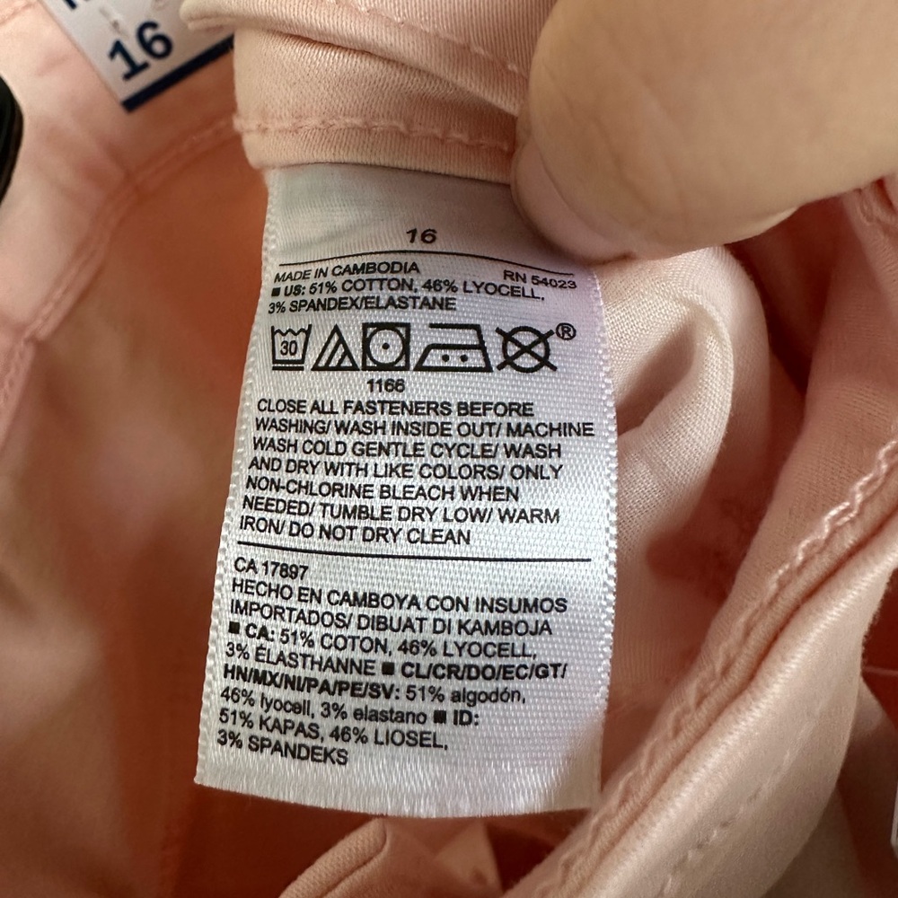Old Navy Light Pink Straight Leg Jeans Size 16 NWT - Picture 9 of 11